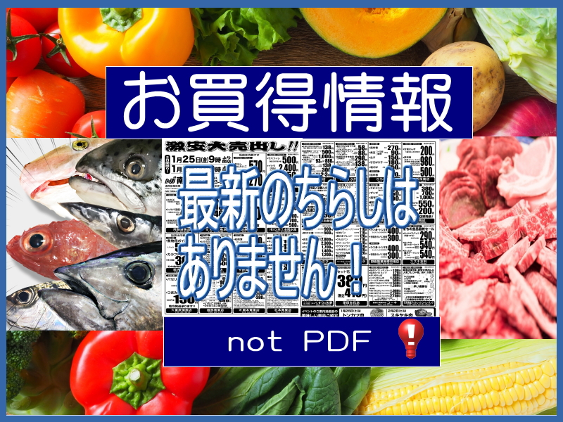 一日限りの特売ちらし